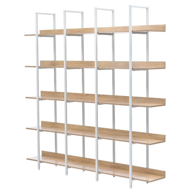 5 Tier Bookcase Home Office Open Bookshelf - 70.90* 11.80 * 70.90