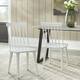 Lifestorey Lowry Solid Wood Dining Chairs (Set of 2) - Set of 2 - White - Dining Height