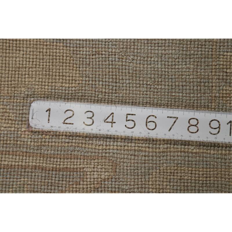 Oushak Turkish Area Rug Handmade Vegetable Dye Grey Wool Carpet - 5'11"x 9'1"