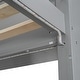 preview thumbnail 26 of 24, Twin/Full Size Gaming Loft Bed with Desk, Multi-functional Teens Kids Bed Frame with Cabinets, LED Light and Clothes Rack