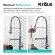 preview thumbnail 59 of 122, Kraus Artec 2-Function Commercial Pulldown Pot Filler Kitchen Faucet