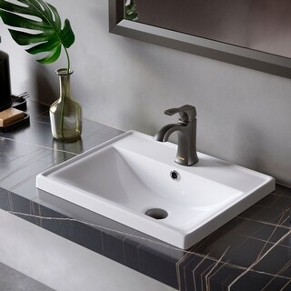 Karran Randburg KBF520 Single-Handle Single Hole Basin Bathroom Faucet with Matching Pop-up Drain