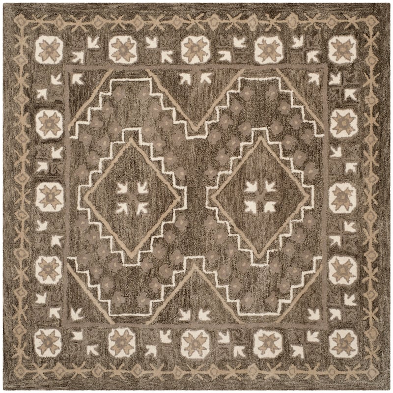 SAFAVIEH Handmade Bella Forough Modern Floral Wool Rug