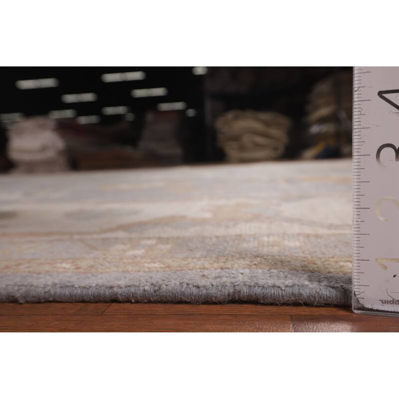 Oushak Oriental Area Rug Vegetable Dye Hand-Knotted Wool Carpet - 9'5"x 11'9"