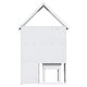 preview thumbnail 11 of 12, House-Shaped Kids Desk with a cushion stool House-Style Desk and Stool Set