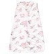 preview thumbnail 2 of 0, Hudson Baby Unisex Baby Mink with Faux Shearling Inner Sleeping Bag, Sack, Blanket, Hedgehog 12-18 Months - Pink Floral