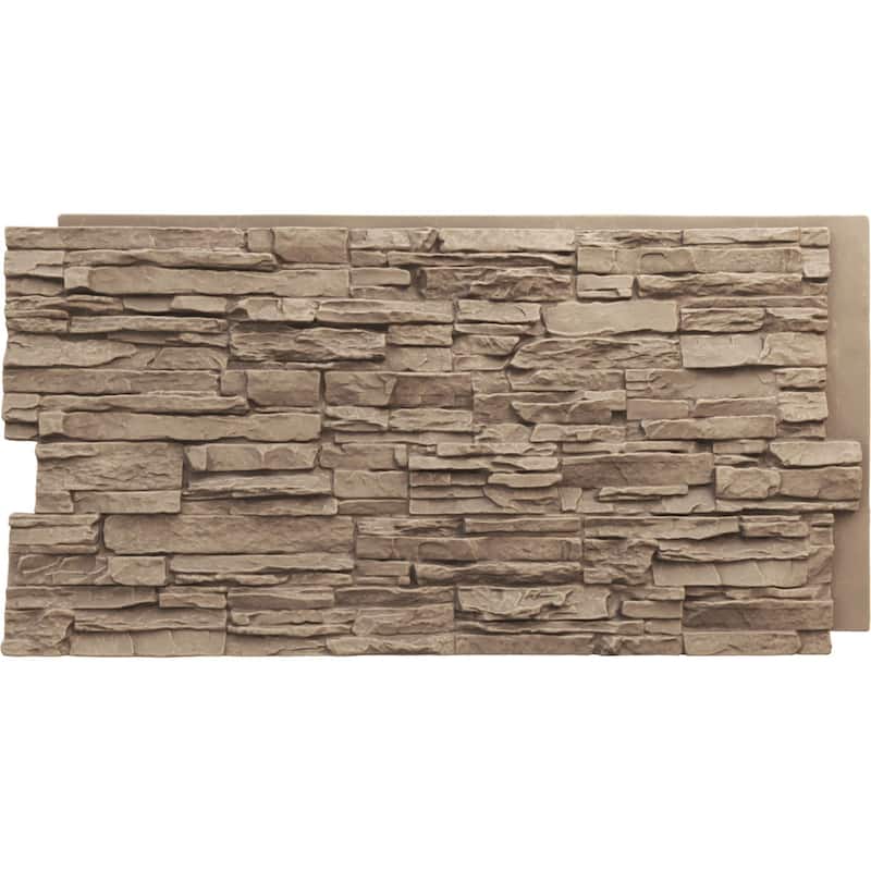 Canyon Ridge Stacked Stone, EverStone Faux Stone Siding Panel