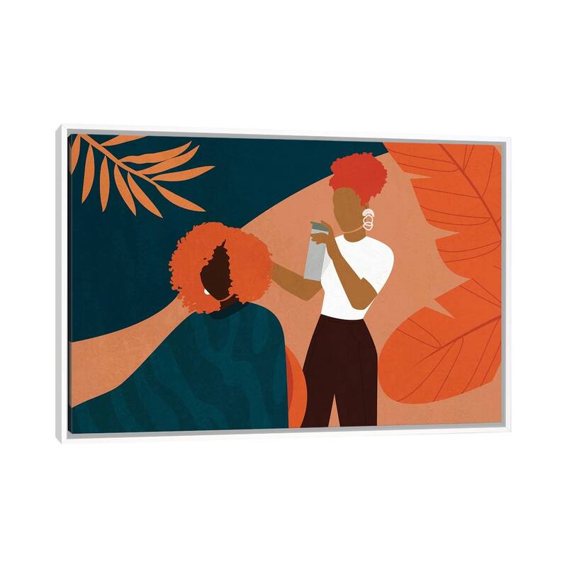 iCanvas "Salon No. 1" by Domonique Brown Framed Canvas Print - White - 26x40