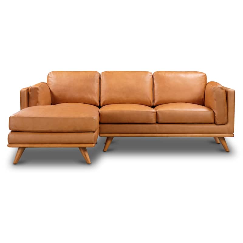 Poly and Bark Cadiz Sectional Sofa - Genuine Italian Leather - Left Facing