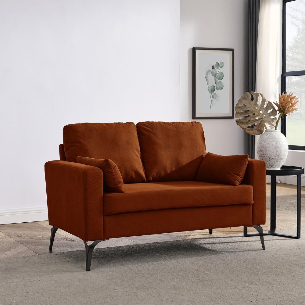Orange loveseat outlet