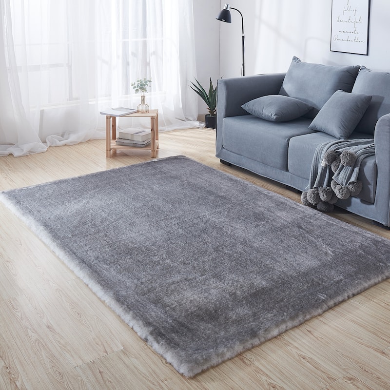 Amore Shag Collection Area Rug, 5' x 8' - 5' X 7'