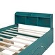 preview thumbnail 50 of 55, Solid Wood Platform Bed Frame Imitate Bridge Design Drawers