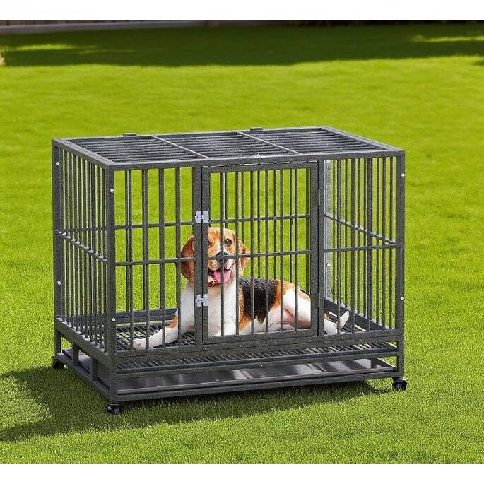 Heavy Duty Dog Crate Metal Cage Kennel