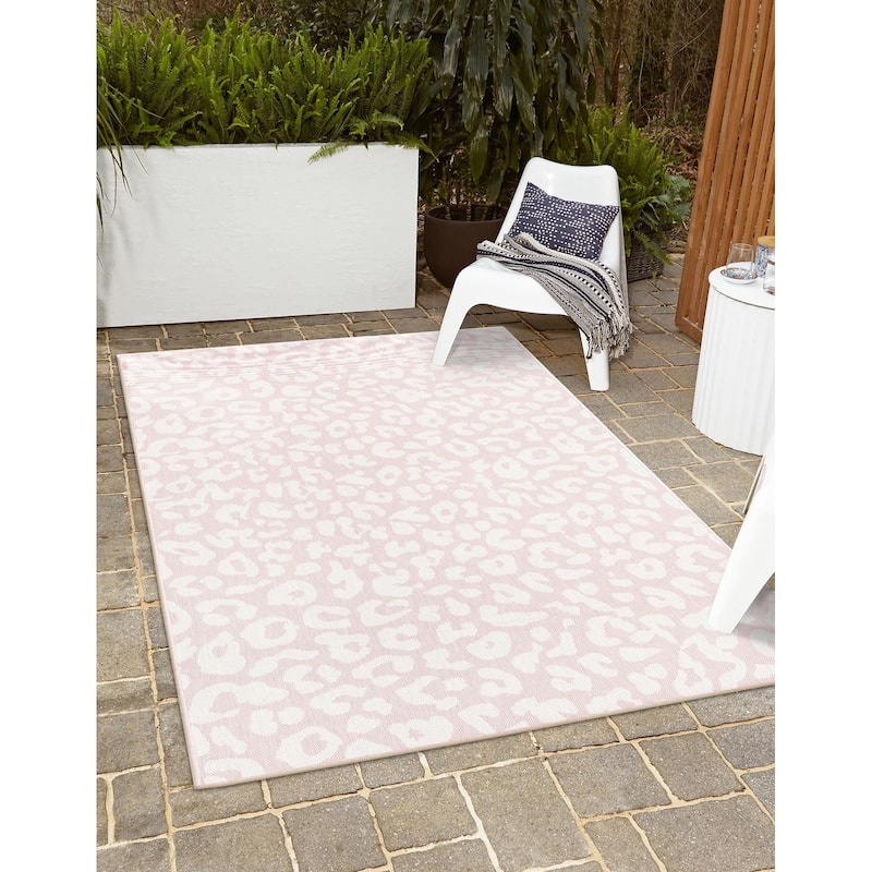 Outdoor Gallery Collection Area Rug - Pink Ivory - 3'x5'3"