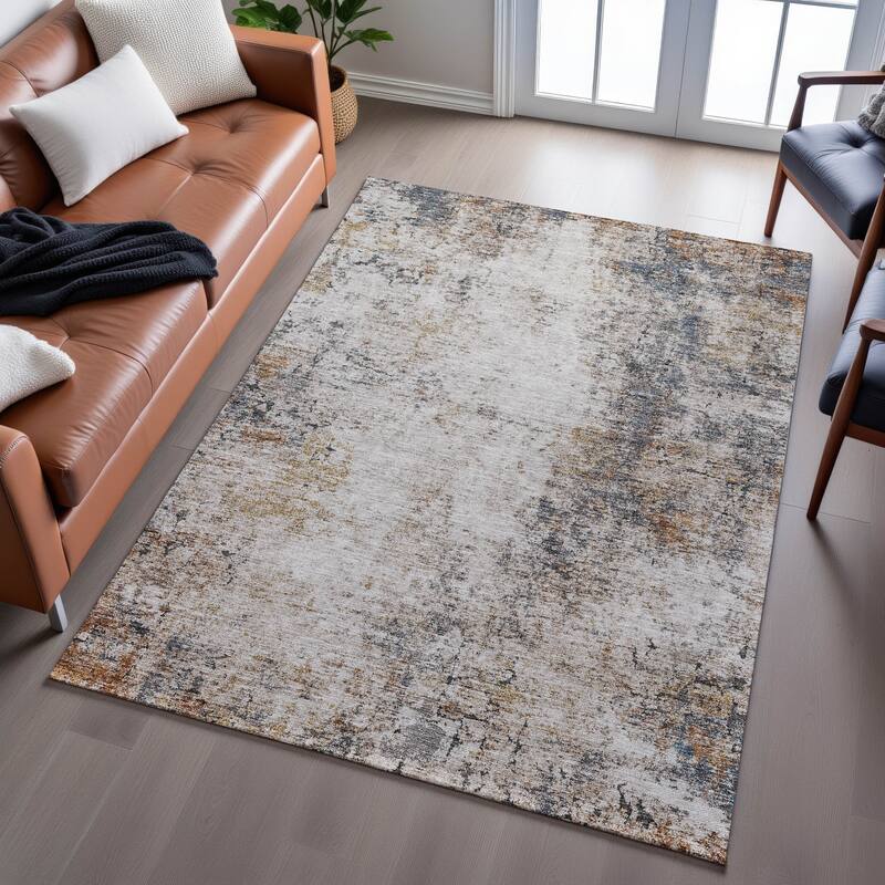 Premium Washable Super Soft Solid Abstract Mayfield Rug