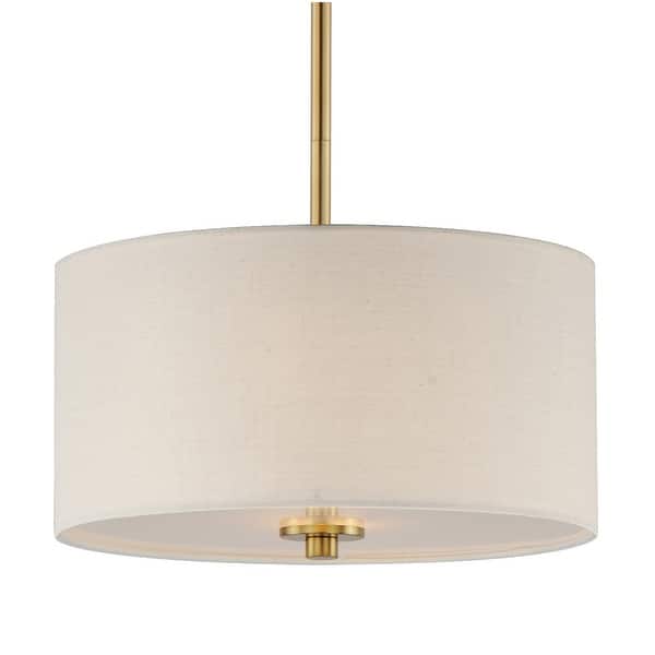slide 2 of 5, Maxim 10011OM Bongo 2 Light 13" Wide Pendant Natural Aged Brass