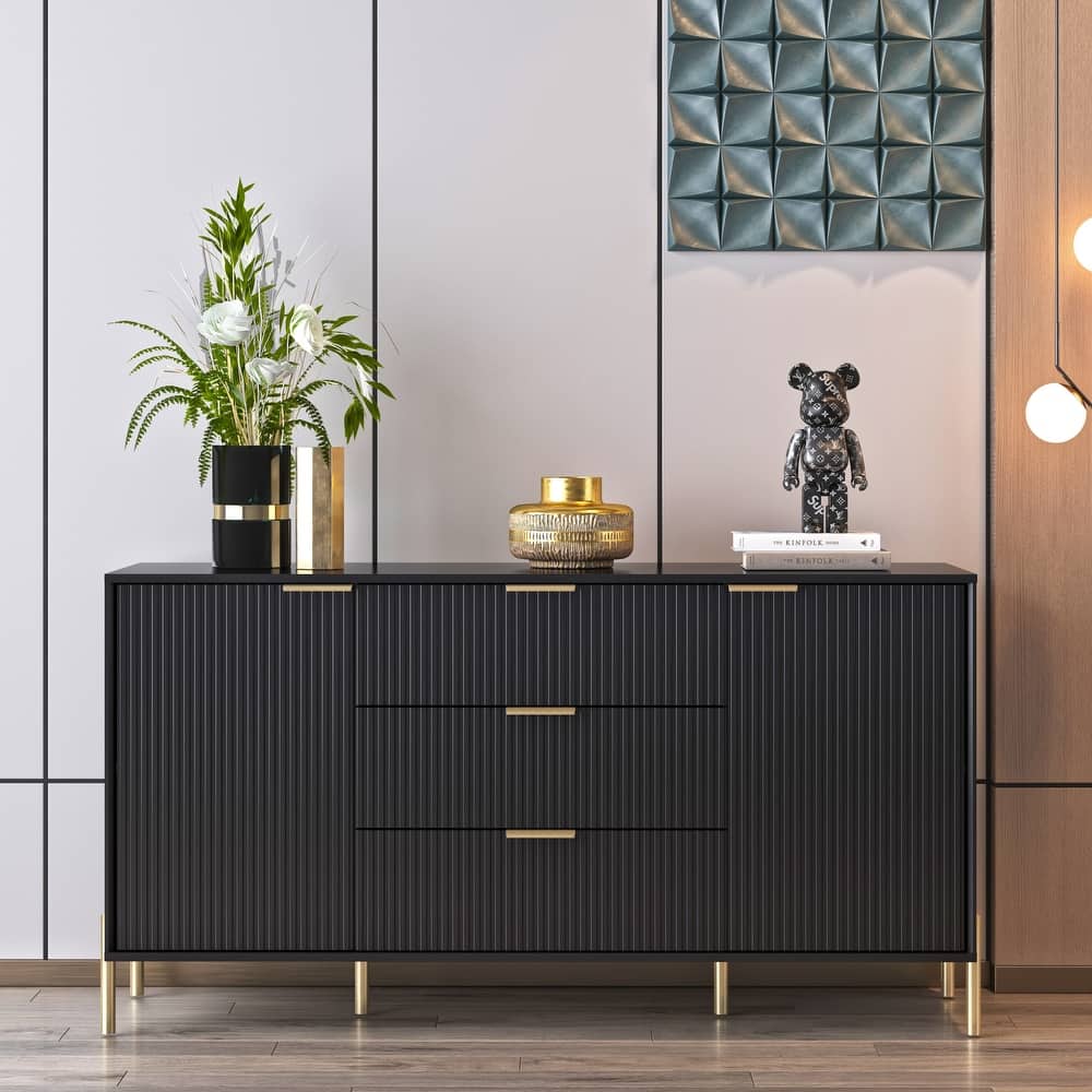 58" Premium Storage Cabinet Dresser - Versatile and Stylish