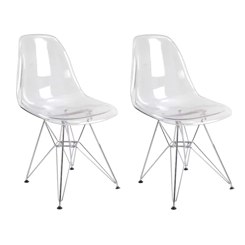 Mod Made Paris Tower Acrylic Dining Chair (Set of 2)