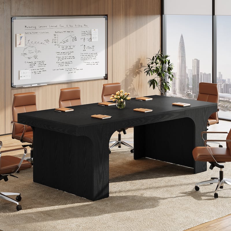 Large Executive Conference Table, Office Meeting Table, Boardroom Computer Writing Desk Workstation Accent Table