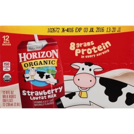 Horizon Organic Dairy Low Fat Milk - Strawberry - 8 oz - 12 Count