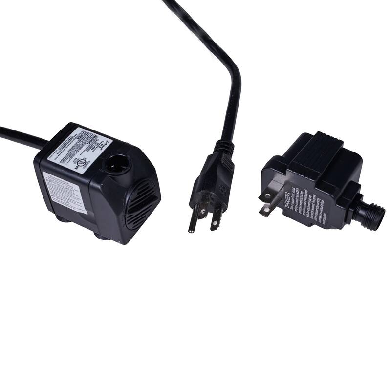 LED Lighted Cascading Pagoda Lamp Outdoor Garden Water Fountain - 26"