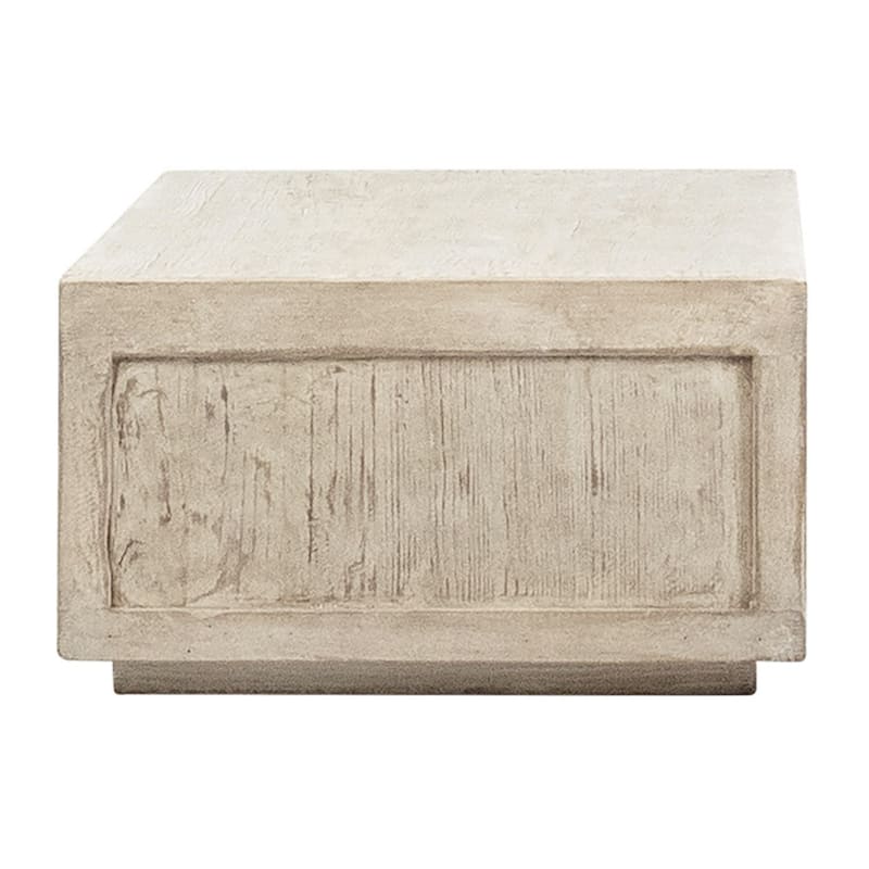 Stark Rectangular Reclaimed Pine Coffee Table, Light Brown