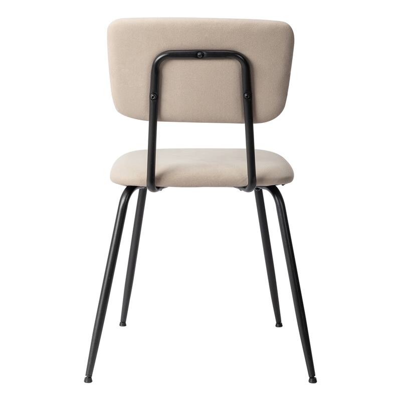 Iron Modern Padded Office Chairs Adjustable Foot Pads Set