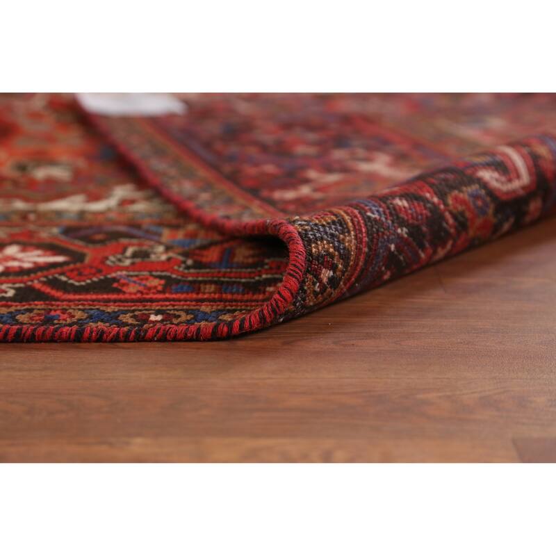 Hand Knotted Oriental 100% Wool Carpet Traditional Medallion Red Heriz Area Rug - 10' 10'' X 8' 1''