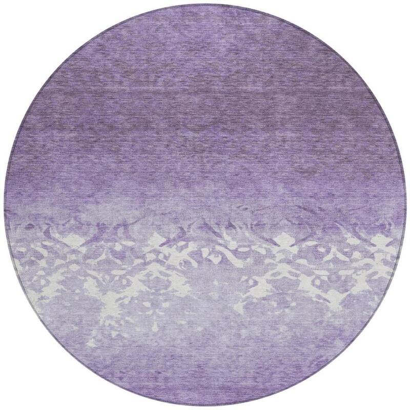 HomeRoots Damask Transitional Rectangle Outdoor Rug