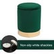 preview thumbnail 19 of 88, Adeco Round Storage Ottoman Footrest Stool Velvet Gold Plating Base