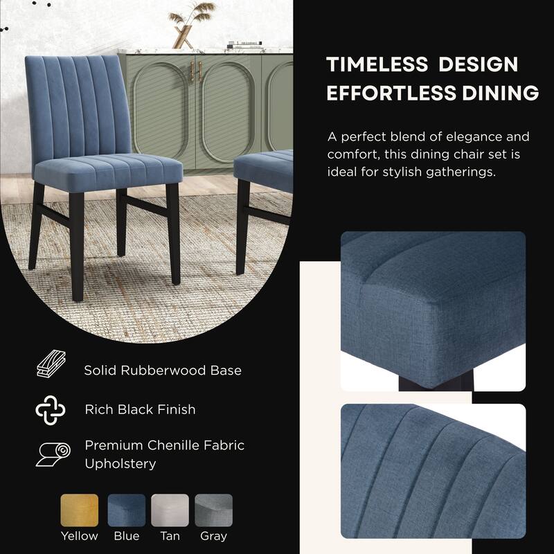 Roundhill Furniture Henriet 5-Piece Round Pedestal Dining Set