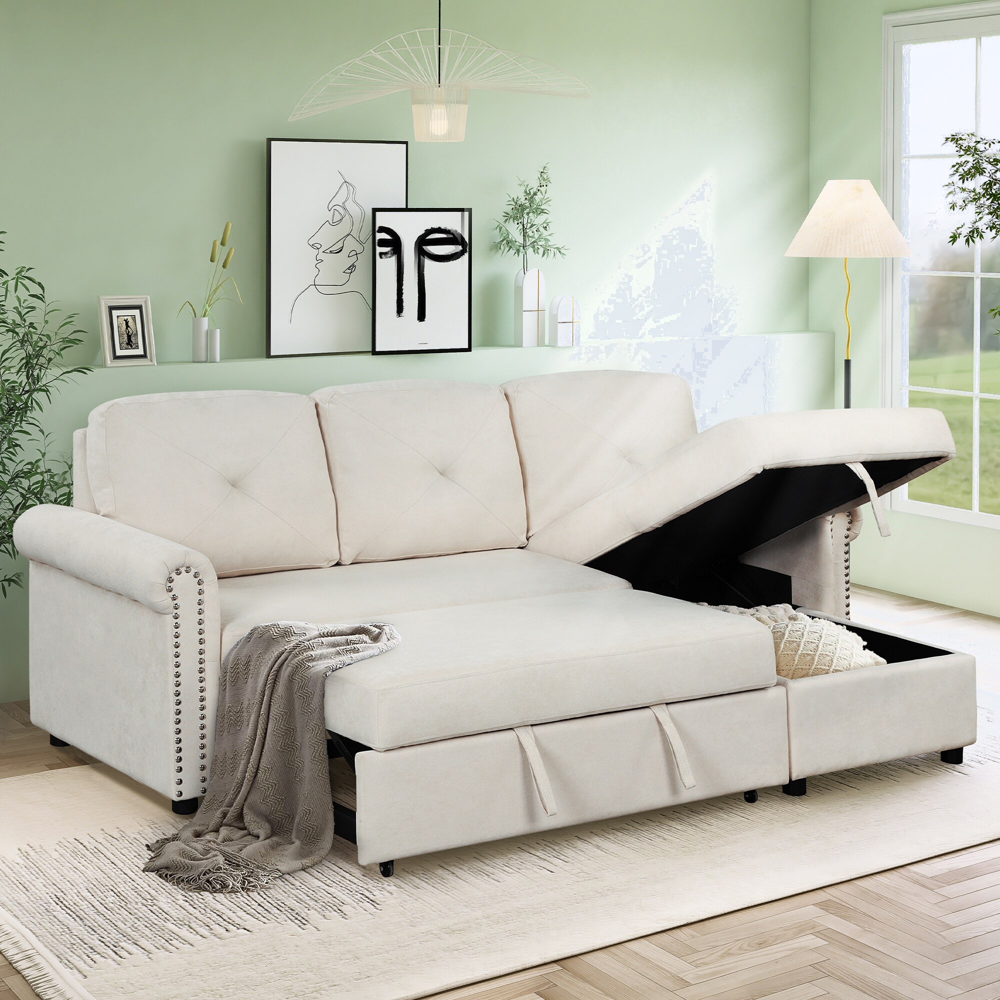 Porter designs serena sleeper sales sofa bed loveseat