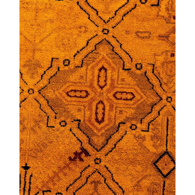 Vibrance, One-of-a-Kind Hand-Knotted Area Rug - Orange, 4' 2" x 6' 2" - 4' 2" x 6' 2"