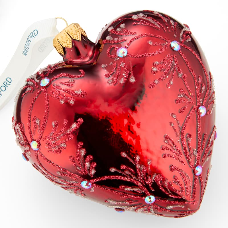 Waterford Holiday Heirlooms Red Heart Ornament