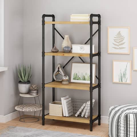Greenwood Iron Bookcase by Christopher Knight Home