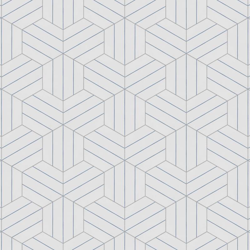 Merola Tile Porto Savona Hex Niagara 8-5/8" x 9-7/8" Porcelain Floor and Wall Tile