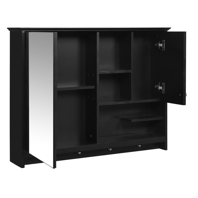 36 Inch Wall Mounted Medicine Cabinet, Bathroom Storage Cabinet with Mirror Door and Adjustabl Shelf