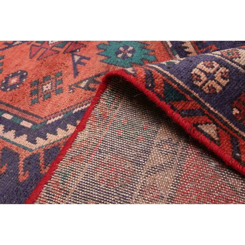 ECARPETGALLERY Hand-knotted Andelz Red Wool Rug - 4'1 x 7'6