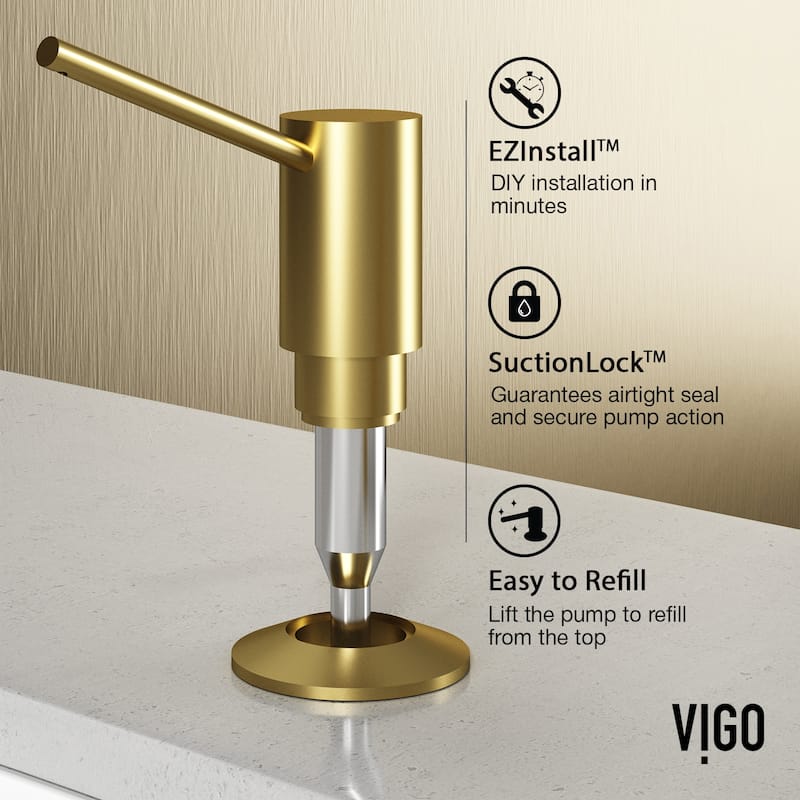 VIGO Greenwich 18" H Single Handle Pull-Down Sprayer Kitchen Faucet