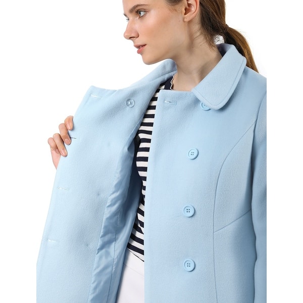 Women S Peter Pan Collar Double Breasted Trench Coat On Sale Overstock 23579533 #collar #fake collar #detachable collar #faux collar #peter pan collar #embroidered collar #embroidered #embroidery #floral embroidery #floral #flowers #hand embroidered #accessories. women s peter pan collar double