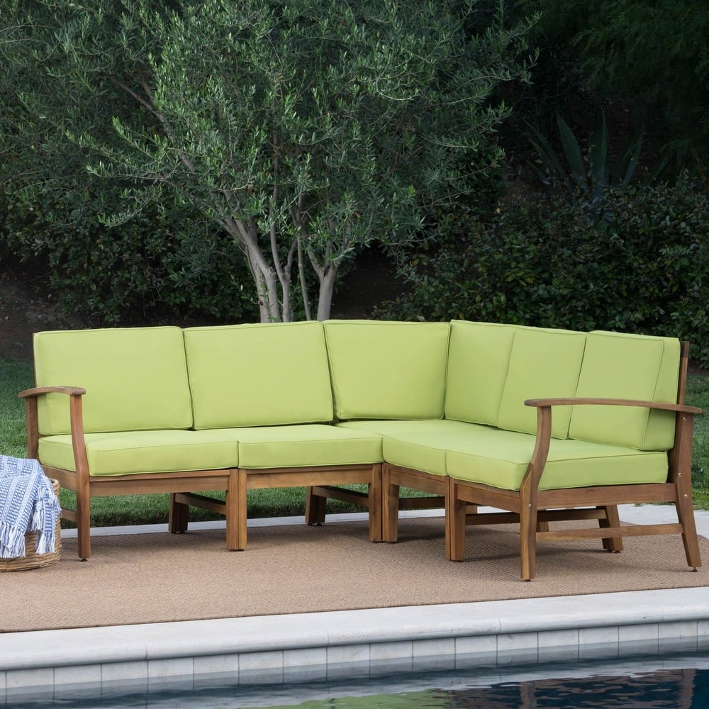 Perla Outdoor 5-piece Chat Set by Christopher Knight Home