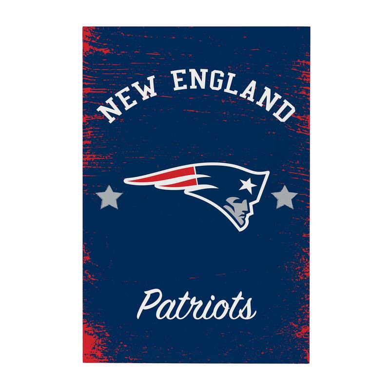 New England Patriots Wooden Door Decor Wall Sign - Multi-Color