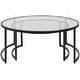preview thumbnail 4 of 4, Uttermost 25190 Rhea 42" Diameter Iron and Tempered Glass Nesting