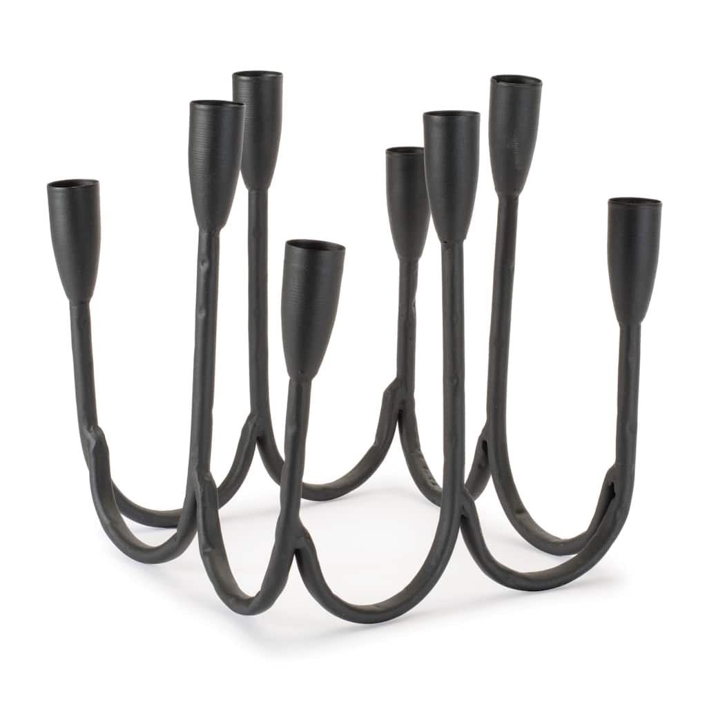 Modern Metal Tabletop Candelabra9"H