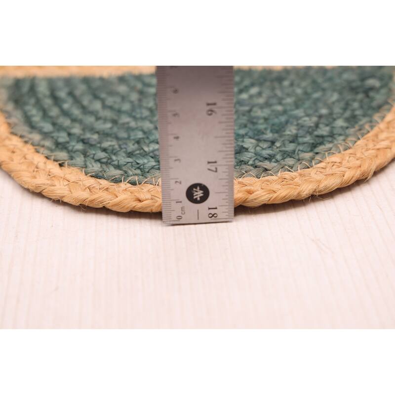 ECARPETGALLERY Braided Weave Palas Denizli Tan Jute Rug - 4'6 x 6'7