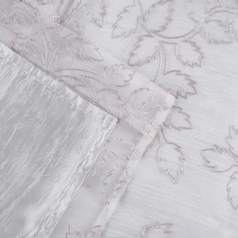 Superior Foliage Vintage Rustic Leaves Sheer Curtain Set with 2 Panels