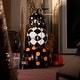 preview thumbnail 9 of 11, Haunted Hill Farm 2.4-Ft. Designer Polka Dot Checkerboard Pumpkin Stack Halloween Decoration