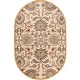 preview thumbnail 93 of 122, Patchway Handmade Classic Floral Wool Area Rug 8' x 10' Oval - Beige - Oval