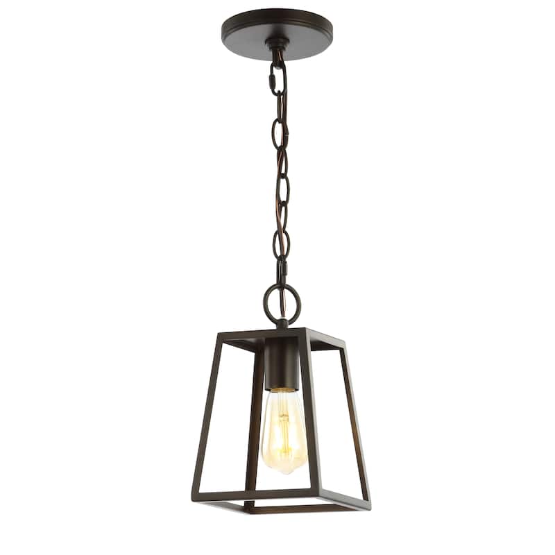 Marais 6.25" Metal LED Pendant, Oil Rubbed Bronze by JONATHAN Y