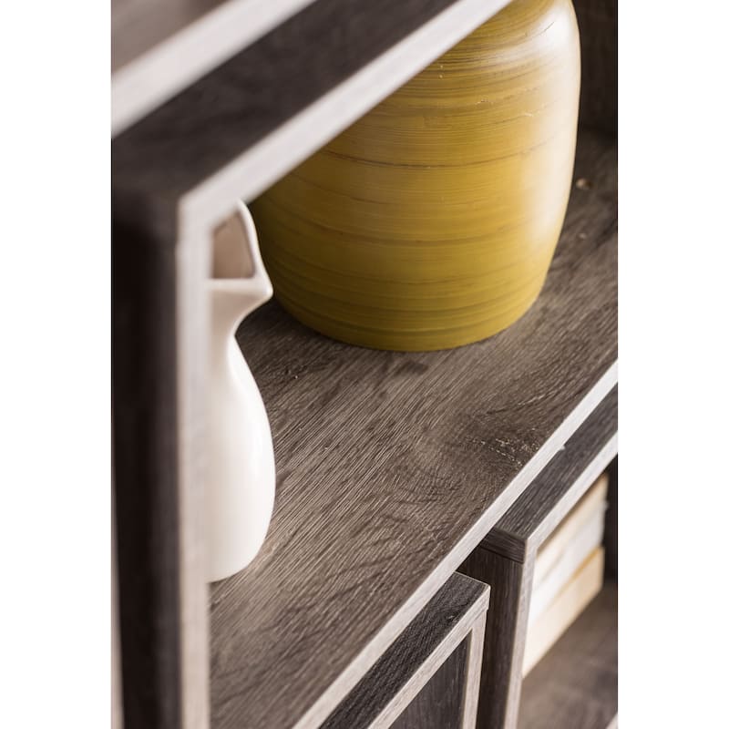 Furniture of America Niti Rustic Grey 10-shelf Open Bookcase / Room Divider